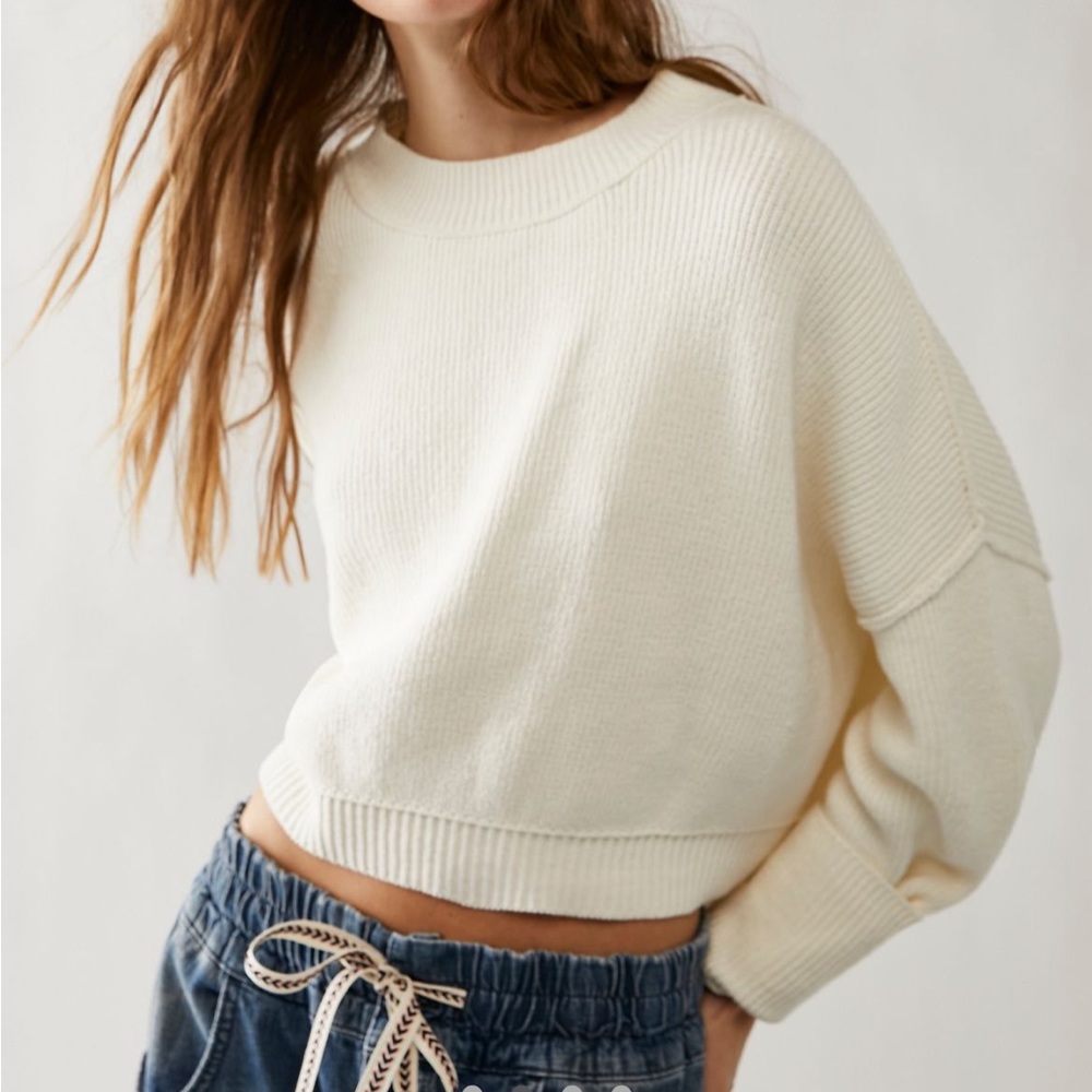 Free People Easy Street Cropped Sweater